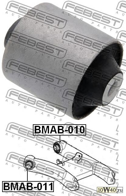сайлентблок заднего нижнего рычага передний \ bmw 5 e39 95-03