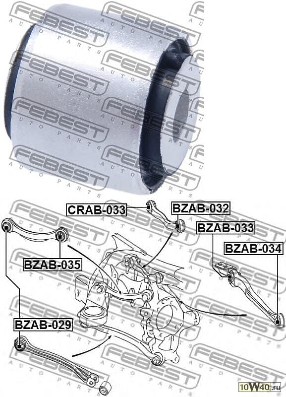 сайленблок задней подвески mercedes benz e-class 211 4 matic 2002-2009