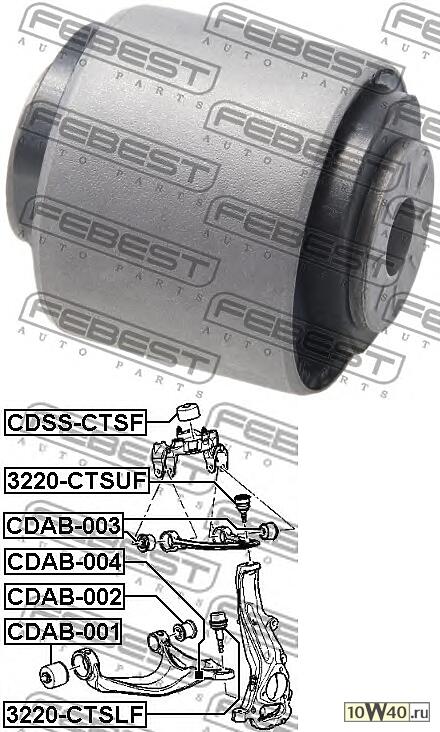 сайлентблок переднего нижнего рычага (гидравлический)
