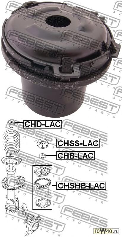 пыльник переднего амортизатора (chevrolet lacetti / optra (j200) 2003-2008) febest