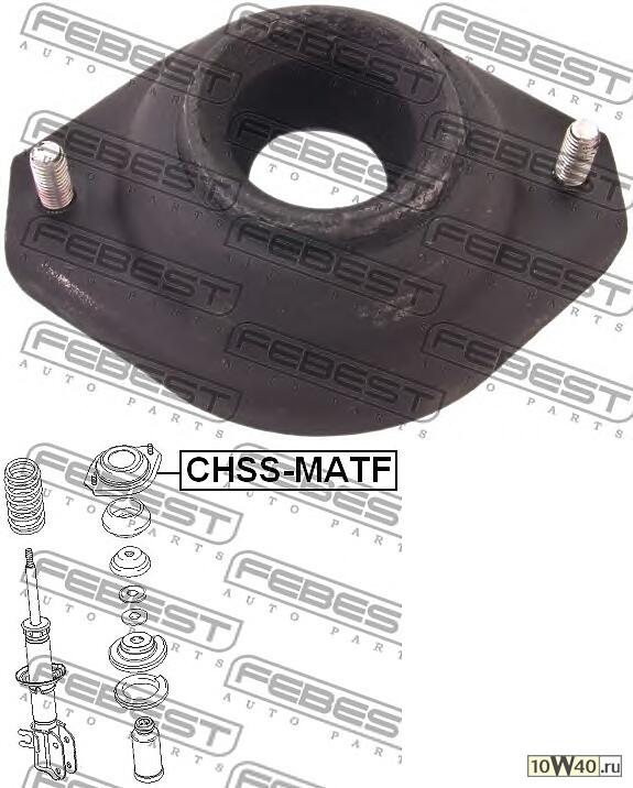 опора переднего амортизатора (chevrolet matiz / spark (m100) 1998-2005) febest