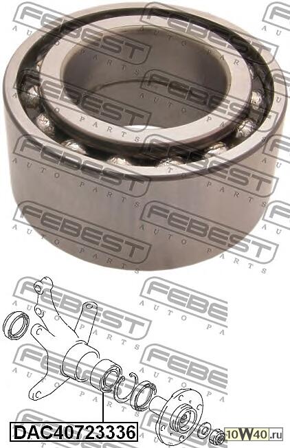 подшипник ступичный передний (40x72x33x36) (suzuki baleno / esteem sy413 / sy415 / sy416 / sy418 / sy419 1995-