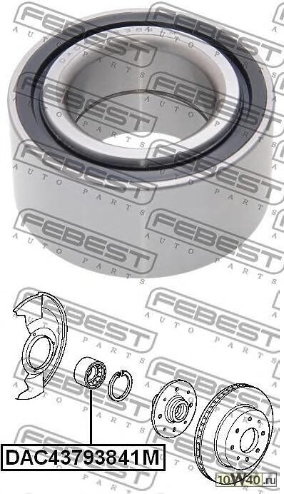 подшипник ступичный передний (43x79x38x41) (honda odyssey / shuttle rb1 / rb2 2003-2008) febest