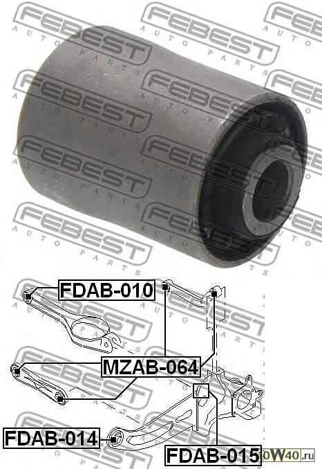 Сайлентблок заднего поперечного рычага