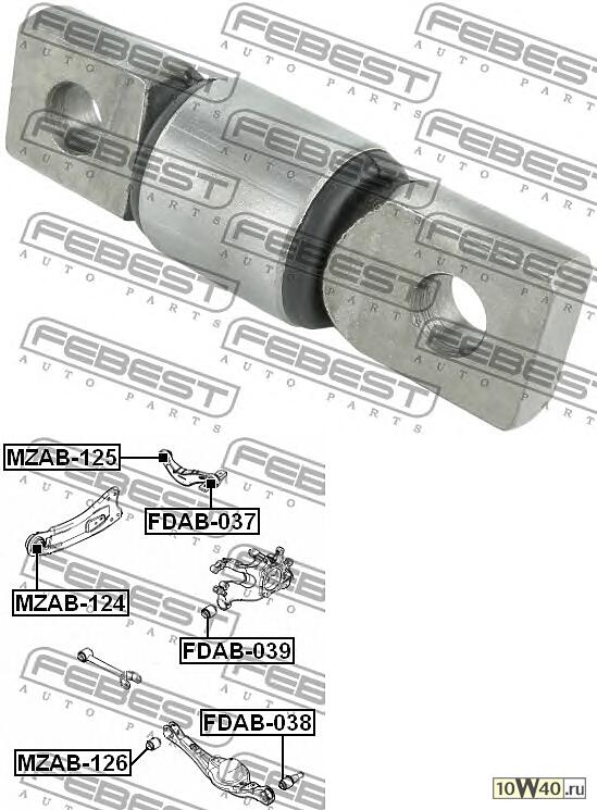 сайлентблок тяги задней поперечной\ mazda cx-9 tb 07-13