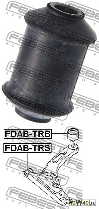 сайленблок передний переднего рычага (ford transit tt9 2006-) febest