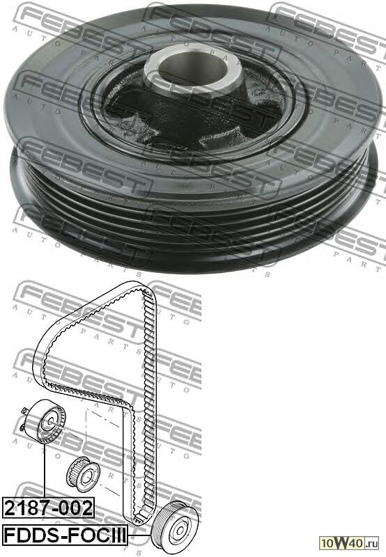 Ременный шкив, коленчатый вал