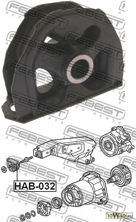 опора дифференциала (honda hr-v gh1 / gh2 / gh3 / gh4 1998-2005) febest