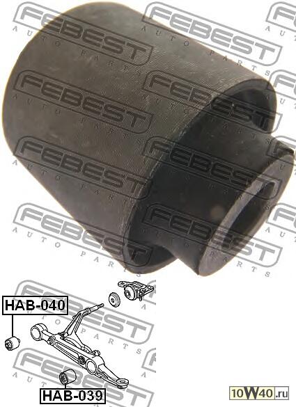 сайленблок переднего нижнего рычага (honda integra dc1 / dc2 / db6 / db7 / db8 / db9 1993-2000) febest
