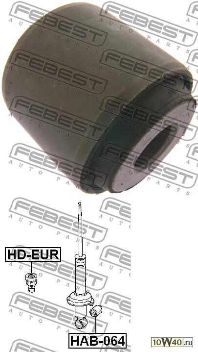 сайленблок заднего амортизатора (honda civic eu / ep / es 2001-2006) febest