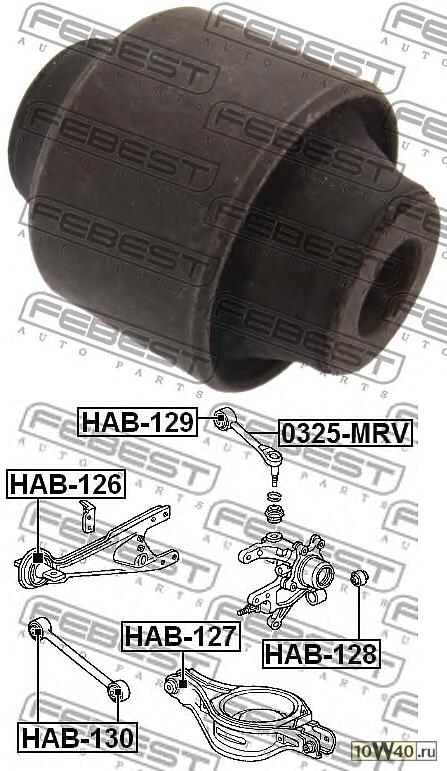 сайленблок задней цапфы (honda odyssey / shuttle rb1 / rb2 2003-2008) febest