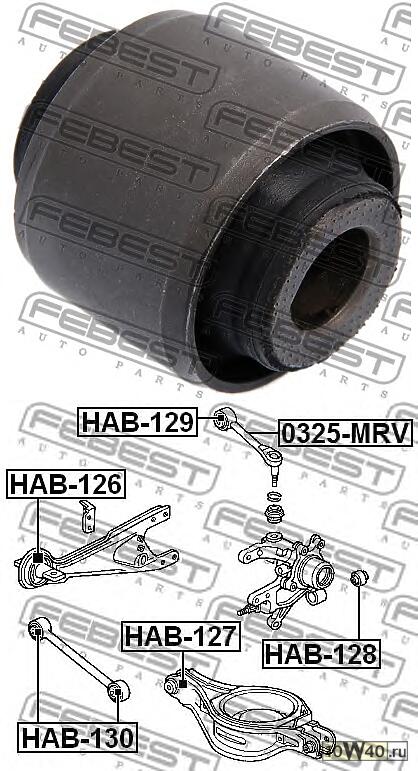 САЙЛЕНТБЛОК ЗАД РЫЧ HON MR-V 03-08
