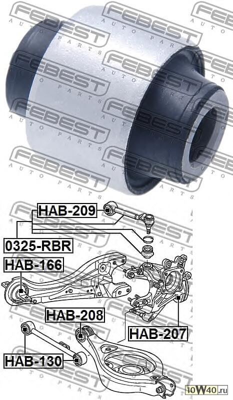сайлентблок задней цапфы honda odyssey rl3 2005-2009 [us]