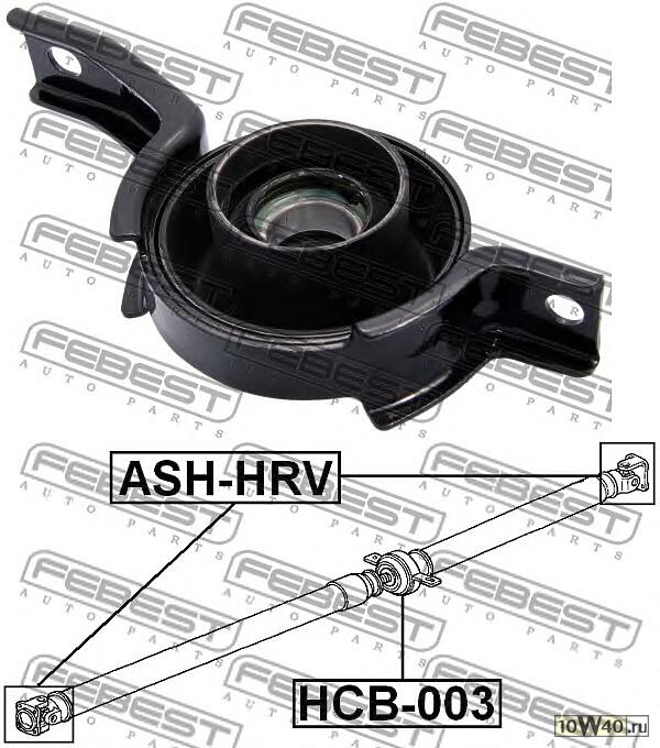 подшипник подвесной карданного вала (honda hr-v gh1 / gh2 / gh3 / gh4 1998-2005) febest