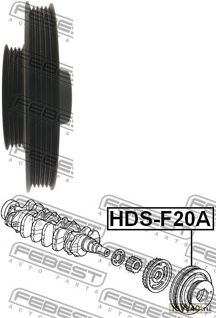шкив коленвала f20a / f22a / h23a / f22b (honda accord cc / cd / ce 1994-1998) febest