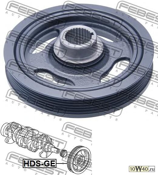 Шкив коленвала b18b/b20b HONDA JAZZ/FIT GE# 2009-