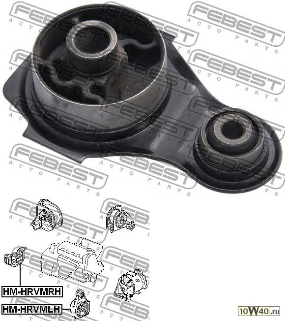 подушка двигателя передняя левая mt (honda hr-v gh1 / gh2 / gh3 / gh4 1998-2005) febest