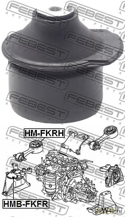 сайленблок передней подушки двигателя (гидравлический) honda civic fk 2006-2012