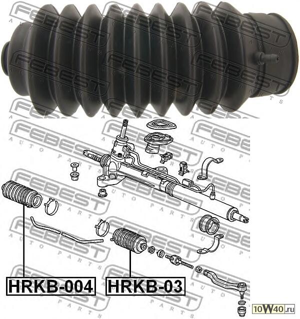 пыльник рулевой рейки (honda cr-v rd1 / rd2 1997-2001) febest