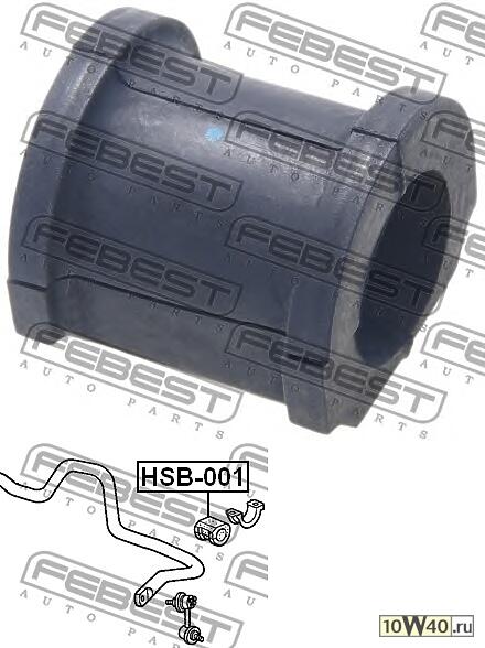 втулка переднего стабилизатора d27.2 (honda cr-v rd4 / rd5 / rd6 / rd7 / rd9 2001-2006) febest
