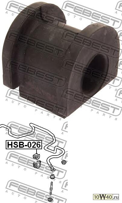 втулка переднего стабилизатора d21 (honda integra dc1 / dc2 / db6 / db7 / db8 / db9 1993-2000) febest