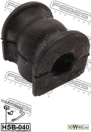 втулка заднего стабилизатора d14 (honda accord cf3 / cf4 / cf5 / cl1 / cl3 1998-2002) febest