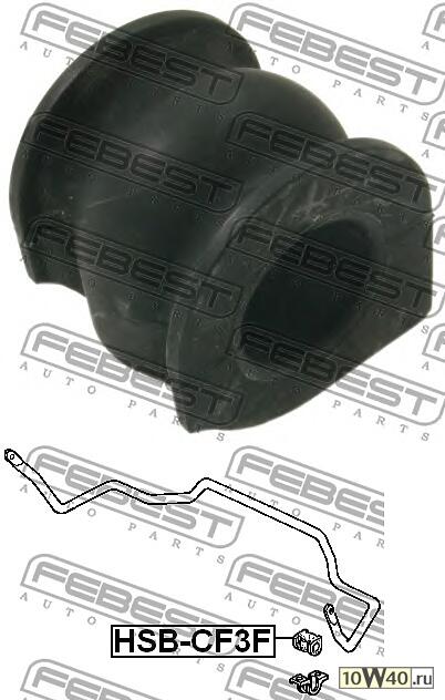 втулка стабилизатора переднегоd24.2\ honda accord