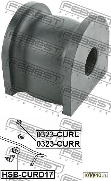 втулка заднего стабилизатора d17 honda accord cu 2008-2012