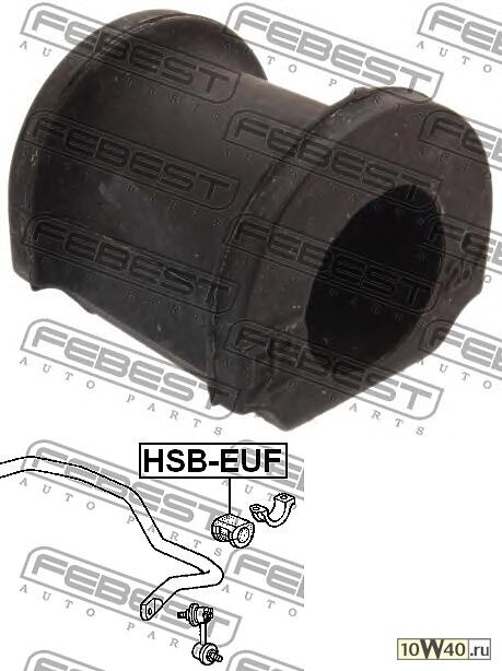 втулка стабилизатора переднего центральная d25.4\ honda civic eu / ep / es 01>