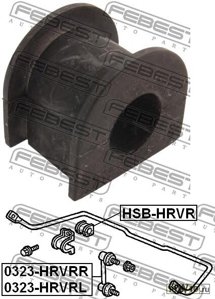 втулка заднего стабилизатора d21 (honda hr-v gh1 / gh2 / gh3 / gh4 1998-2005) febest