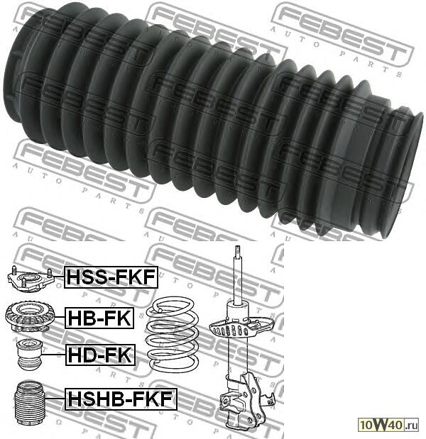 пыльник переднего амортизатора (honda civic fk 2006-2012) febest