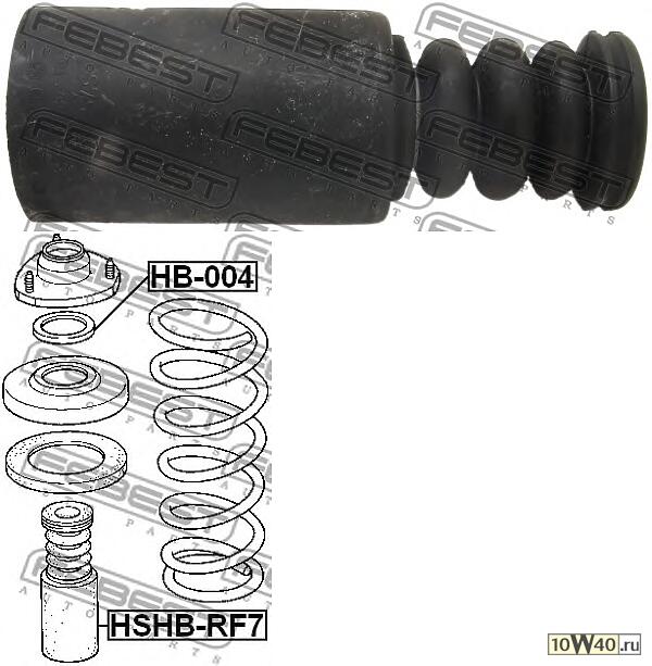 пыльник амортизатора с отбойником (honda step wgn rf3-rf8 2001-2005) febest