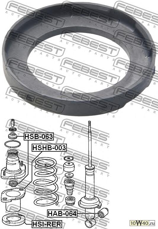 проставка пружины верхняя honda cr-v rd4 / rd5 / rd6 / rd7 / rd9 2001-2006