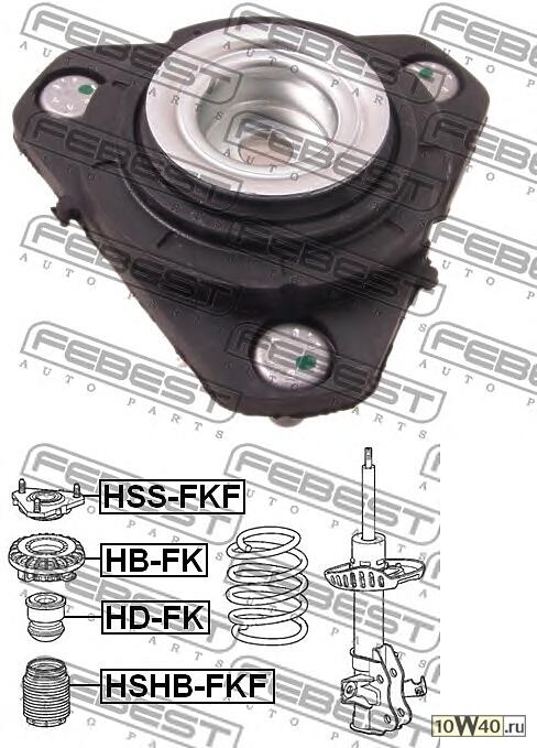 опора переднего амортизатора (honda civic fk 2006-2012) febest