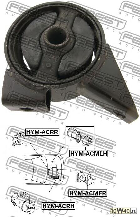 ПОДУШКА ДВИГ HYU ACCENT/VERNA SOHC ПЕР MT