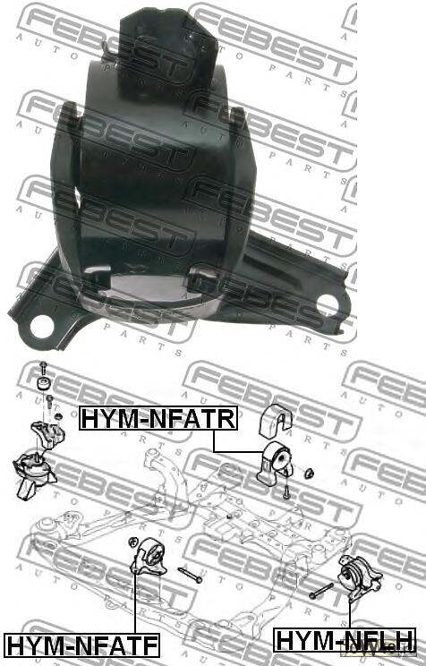 ПОДУШКА ДВИГАТЕЛЯ ЛЕВАЯ (HYUNDAI SONATA NF 2005-2010)