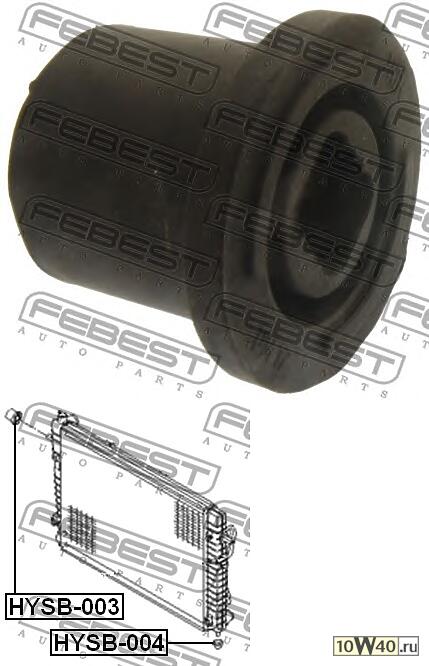 втулка крепления радиатора ( tucson 2004-2010) febest