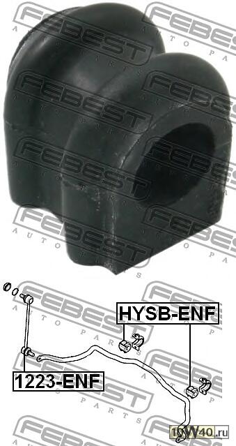 втулка переднего стабилизатора d22.8 ( ceed 2006-) febest