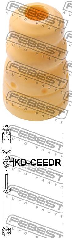 отбойник заднего амортизатора ( ceed 2006-) febest