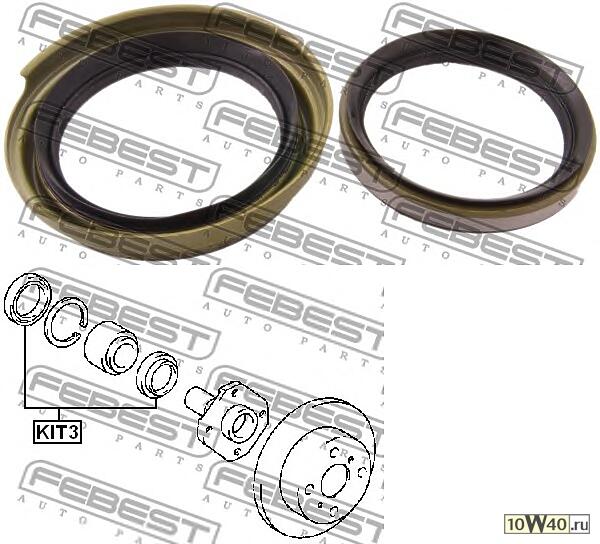Код оригинала: 04422-10030, <BR>САЛЬНИК СТУПИЧНЫЙ (РЕМКОМПЛЕКТ) (TOYOTA STARLET EP9#/NP90 1996-1999)