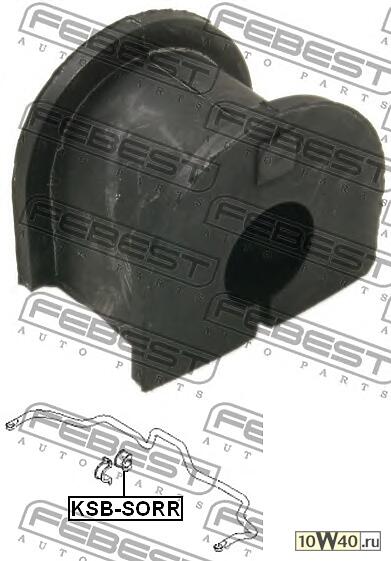 втулка заднего стабилизатора d19 ( sorento (fy) 2002-2006) febest