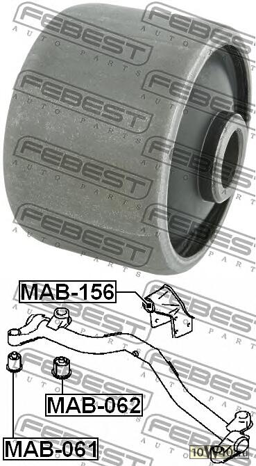 сайлентблок подушки дифференциала гидр.\ mitsubishi rvr / grandis 92-03