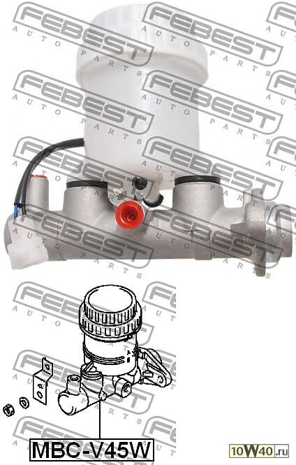 Цилиндр тормозной главный MITSUBISHI PAJERO II V14W-V55W 1991-2004 MBC-V45W