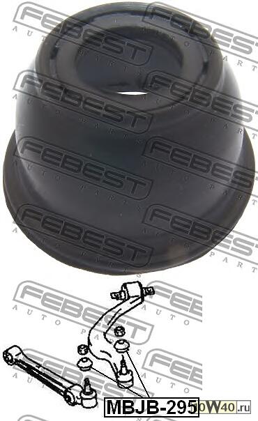 пыльник опоры шаровой нижней (прямого рычага) (mitsubishi galant e55a / e75a 1992-1996) febest