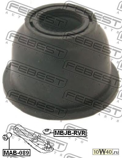 пыльник опоры шаровой нижнего рычага mitsubishi lancer / mirage cj 1995-2003