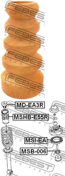 ОТБОЙНИК ЗАДНЕГО АМОРТИЗАТОРА (MITSUBISHI GALANT EA3A/EA8A USA 1996-2003)