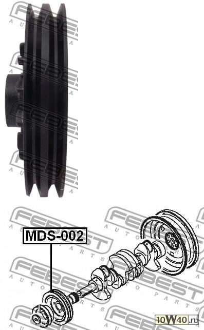 шкив коленвала (mitsubishi pajero / montero sport challenger k94w / k99w 1996-2006) febest