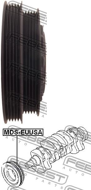 шкив коленвала (mitsubishi chariot / space wagon grandis n84w / n94w 1997-2003) febest