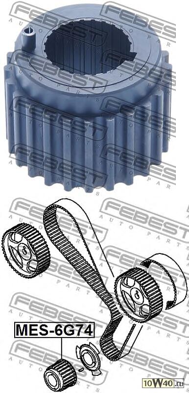 шестерня коленвала\ mitsubishi pajero II v14w-v55w 1991-2004