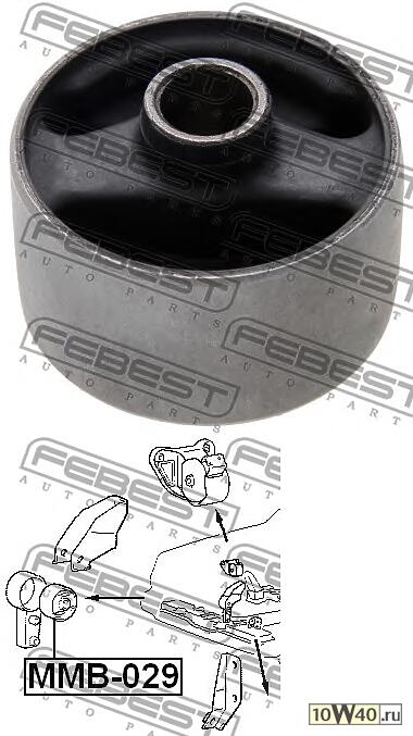 САЙЛЕНБЛОК ПЕРЕДНЕЙ ПОДУШКИ ДВИГАТЕЛЯ AT (MITSUBISHI LANCER/MIRAGE CK 1995-2000)